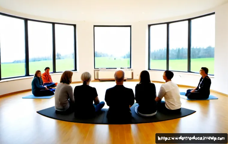 관계기술 교육과 기술의 융합 - Photorealistic relationship-skills workshop in a bright modern community education center in Germany...